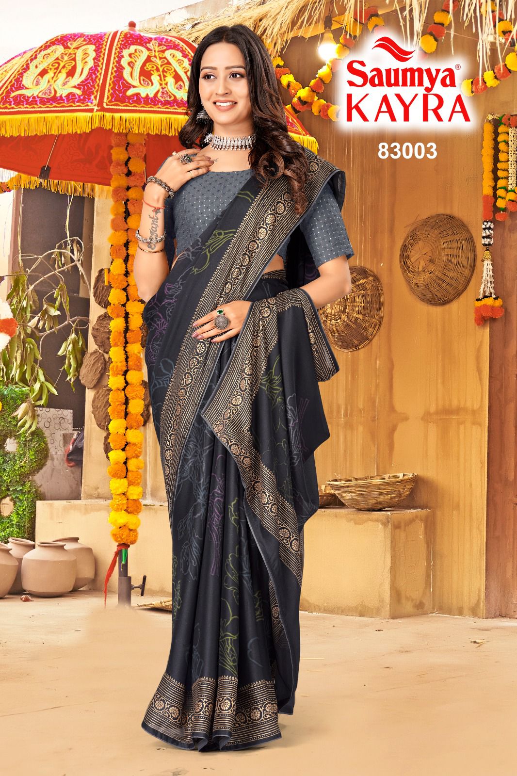 Kayra By Saumya Crape Designer Sarees Wholesale Suppliers In Mumbai